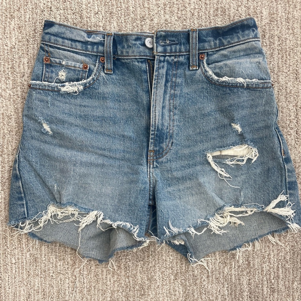 High Rise Abercrombie Jean Shorts